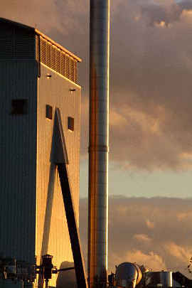 A biomass energy station in North Yorkshire