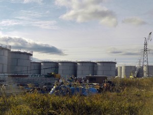 Water storage tanks at Fukushima (Photo: IAEA Imagebank)