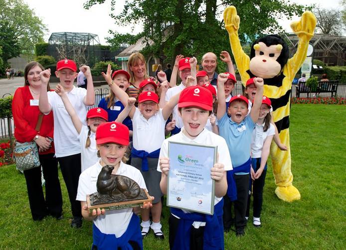 The children from Longhaven Primary School, Aberdeenshire celebrating their win!